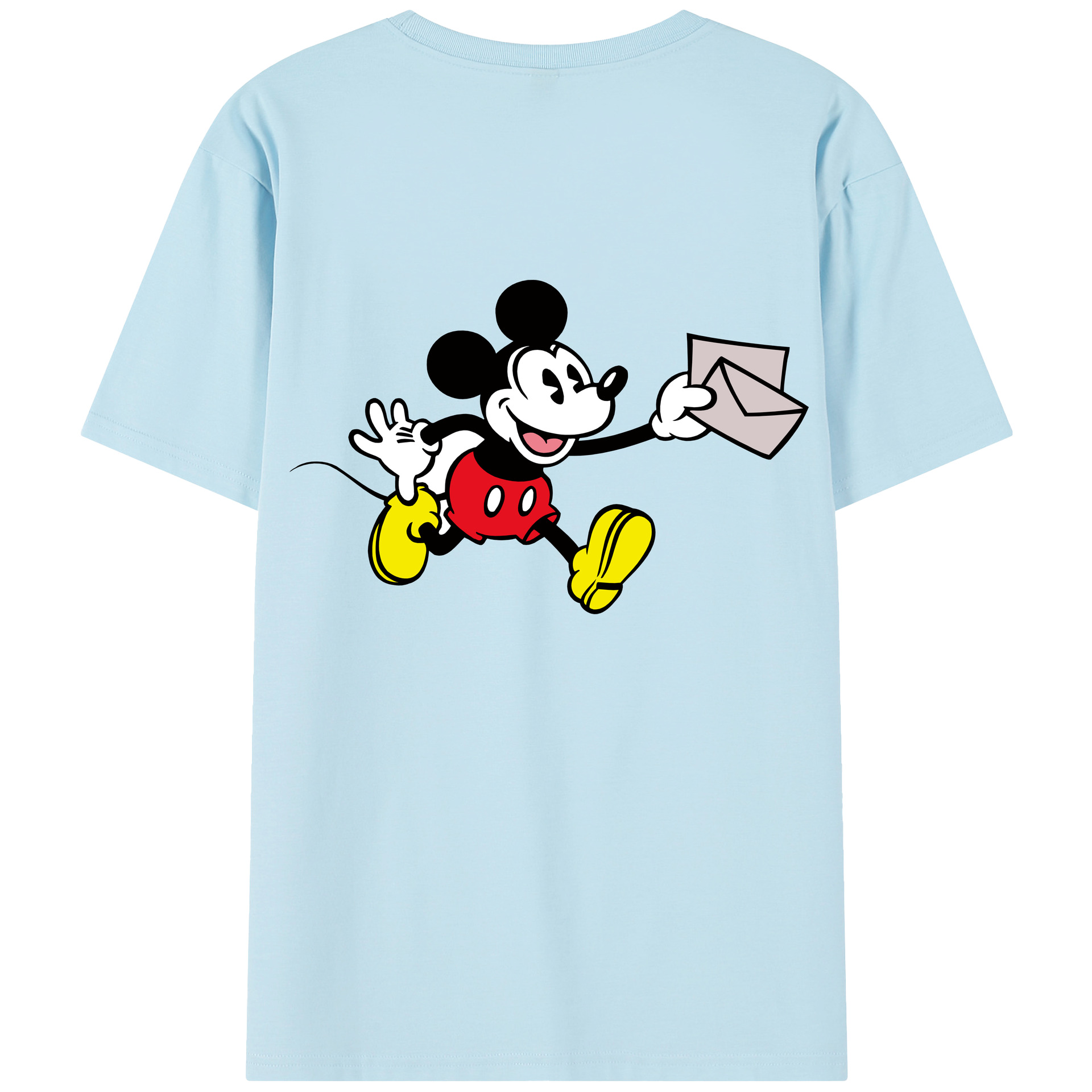 （画像用） ミッキーマウス Mickey Mouse 綿100％半袖Tシャツ（背面プリント）